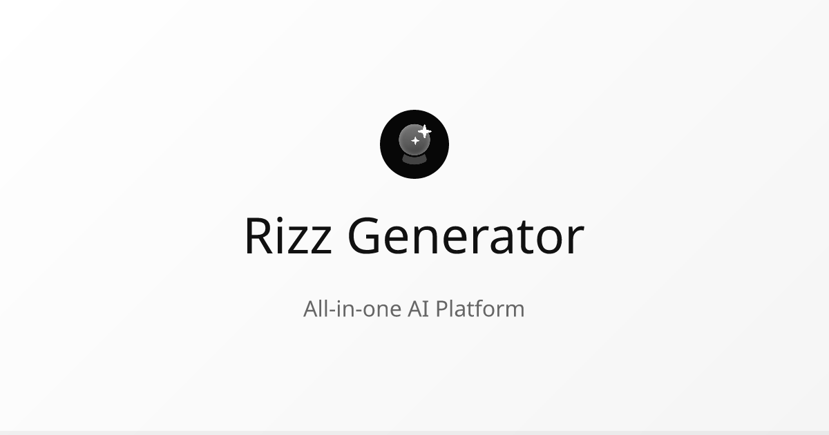 Rizz Line Generator